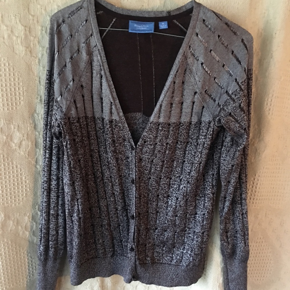 Very nice women’s button down sweater size medium